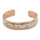 Handmade Certified Authentic Navajo Pure Copper and .925 Sterling Silver Native American Bracelet 12703-12 Handmade Certified Authentic Navajo Pure Copper and .925 Sterling Silver Native American Bracelet 12703-12