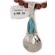Vintage Style Buffalo Nickel and .925 Sterling Silver Handmade Certified Authentic Navajo Natural Turquoise Goldstone Native American Necklace 24412-2-16076-8