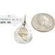 12kt Gold Filled and .925 Sterling Silver Bear Paw Handmade Certified Authentic Navajo Native American Pendant 24477