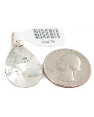 12kt Gold Filled and .925 Sterling Silver Certified Authentic Horse Handmade Navajo Native American Pendant 24475