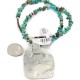 .925 Sterling Silver and Nickel Certified Authentic Handmade Navajo Turquoise Coral Native American Necklace 12812-3-25289