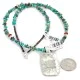 .925 Sterling Silver and Nickel Handmade Navajo Natural Turquoise Coral Native American Necklace 12810-2-1601 .925 Sterling Silver and Nickel Handmade Navajo Natural Turquoise Coral Native American Necklace 12810-2-1601