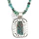 .925 Sterling Silver and Nickel Certified Authentic Handmade Navajo Turquoise Coral Native American Necklace 12812-3-25289