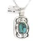 Nickel Feather Handmade Navajo Natural Turquoise Native American Necklace 12810-9 Nickel Feather Handmade Navajo Natural Turquoise Native American Necklace 12810-9