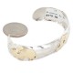 12kt Gold Filled .925 Sterling Silver Buffalo Handmade Certified Authentic Navajo Native American Bracelet 12943