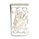 12kt Gold Filled and .925 Sterling Silver Eagle Head Handmade Certified Authentic Navajo Native American Money Clip 11261-1