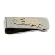 12kt Gold Filled and .925 Sterling Silver Eagle Head Handmade Certified Authentic Navajo Native American Money Clip 11261-1