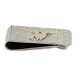 Certified Authentic 12kt Gold Filled and .925 Sterling Silver Bull Skull Handmade Navajo Native American Money Clip 11254