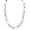 Navajo Native American Green Quartz and Lapis Sterling Silver Necklace Navajo Native American Green Quartz and Lapis Sterling Silver Necklace