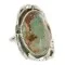Handmade Navajo .925 Sterling Silver Certified Authentic Natural Turquoise Native American Ring  17024-2