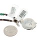 .925 Sterling Silver Certified Authentic Navajo Turquoise Native American Necklace 14882-24-790102