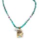 12kt Gold Filled and .925 Sterling Silver Handmade Horse Certified Authentic Navajo Turquoise Quartz Native American Necklace 24149-5-15851 12kt Gold Filled and .925 Sterling Silver Handmade Horse Certified Authentic Navajo Turquoise Quartz Native American Necklace 24149-5-15851