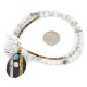 12kt Gold Filled and .925 Sterling Silver Handmade Certified Authentic Navajo Turquoise Howlite Native American Necklace 740100-53-7501003