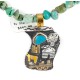 12kt Gold Filled and .925 Sterling Silver Wavy Storyteller Handmade Certified Authentic Navajo Coral Turquoise Native American Necklace 15037-21-15781 12kt Gold Filled and .925 Sterling Silver Wavy Storyteller Handmade Certified Authentic Navajo Coral Turquoise Native American Necklace 15037-21-15781