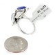 Handmade Certified Authentic Navajo .925 Sterling Silver Natural Lapis Lazuli Native American Ring Size 10 1/2 26206-32