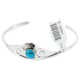 Handmade Certified Authentic Navajo .925 Sterling Silver Natural Turquoise Native American Bracelet 12949-2