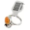 Handmade Certified Authentic Navajo .925 Sterling Silver Natural Spiny Oyster Native American Ring Size 8 26204-4