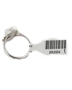 Handmade Certified Authentic Navajo .925 Sterling Silver White Howlite Turquoise Native American Ring Size 6 1/2 26204-21