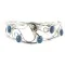 Handmade Navajo .925 Sterling Silver Natural Lapis Native American Bracelet 12946-3 Handmade Navajo .925 Sterling Silver Natural Lapis Native American Bracelet 12946-3