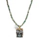 12kt Gold Filled .925 Sterling Silver Buffalo Handmade Certified Authentic Navajo Turquoise Native American Necklace 740102-78-790102 12kt Gold Filled .925 Sterling Silver Buffalo Handmade Certified Authentic Navajo Turquoise Native American Necklace 740102-78-790102