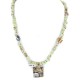 Storyteller 12kt Gold Filled .925 Sterling Silver Buffalo Handmade Certified Authentic Navajo Natural Gaspeite Hematite Native American Necklace 24346-1-790102