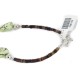 Storyteller 12kt Gold Filled .925 Sterling Silver Buffalo Handmade Certified Authentic Navajo Natural Gaspeite Hematite Native American Necklace 24346-1-790102