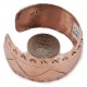 Mountain Handmade Navajo Certified Authentic Pure Copper Native American Bracelet 12955-5