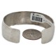 Handmade Certified Authentic Hammered Navajo Nickel Natural Turquoise Native American Bracelet 12957-3