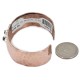 Handmade Certified Authentic Hammered Navajo Natural Turquoise Pure Copper Native American Bracelet 12953-2