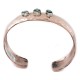 Handmade Certified Authentic Hammered Navajo Natural Turquoise Pure Copper Native American Bracelet 12953-2
