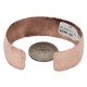 Handmade Certified Authentic Hammered Navajo Natural Turquoise Pure Copper Native American Bracelet 12953-2