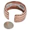 Navajo .925 Sterling Silver Handmade Pure Copper Native American Bracelet 12952-22