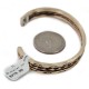 Handmade Feather Navajo Certified Authentic Pure Copper and Brass Native American Bracelet 12958-4