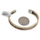 Certified Authentic Handmade Navajo Pure Copper and Brass Native American Bracelet 12958-3