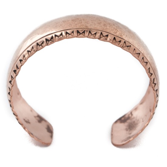 Handmade Certified Authentic Hammered Navajo Pure Copper Native American Bracelet 12955-6