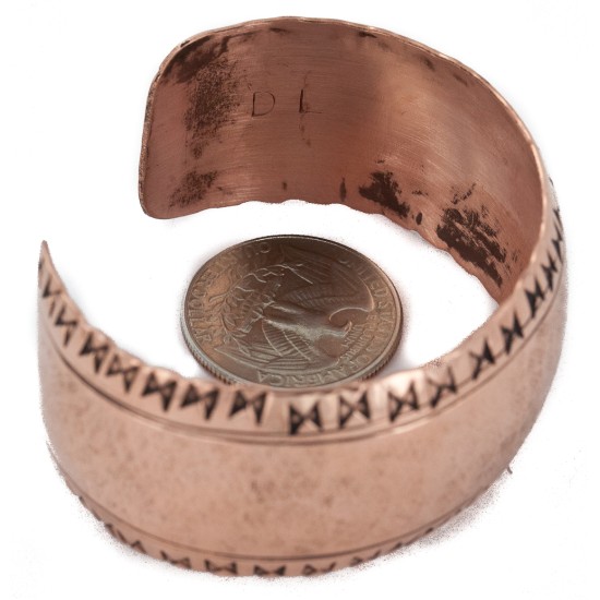 Handmade Certified Authentic Hammered Navajo Pure Copper Native American Bracelet 12955-6