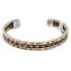 Certified Authentic Handmade Navajo Pure Copper and Brass Native American Bracelet 12958-3