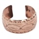 Feather Handmade Navajo Certified Authentic Pure Copper Native American Bracelet 12956-2