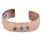 Handmade Navajo Natural Turquoise Pure Copper Native American Bracelet 12954 Handmade Navajo Natural Turquoise Pure Copper Native American Bracelet 12954