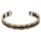 Handmade Feather Navajo Pure Copper and Brass Native American Bracelet 12958-4 Handmade Feather Navajo Pure Copper and Brass Native American Bracelet 12958-4