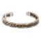 Handmade Navajo Certified Authentic Pure Copper and Brass Native American Bracelet 12958-2