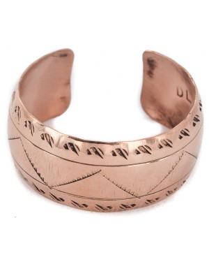 Mountain Handmade Navajo Certified Authentic Pure Copper Native American Bracelet 12955-5