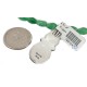 .925 Sterling Silver Certified Authentic Navajo Natural Turquoise and Jade Native American Necklace 740104-83-15814