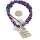 12kt Gold Filled and .925 Sterling Silver Handmade Certified Authentic Navajo Natural Turquoise Amethyst Native American Necklace 740102-65-790101 12kt Gold Filled and .925 Sterling Silver Handmade Certified Authentic Navajo Natural Turquoise Amethyst Native American Necklace 740102-65-790101