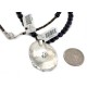 .925 Sterling Silver Handmade Certified Authentic Navajo Natural Purple Goldstone and Turquoise Native American Necklace 15033-15-15814-19