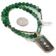 12kt Gold Filled and .925 Sterling Silver Handmade Certified Authentic Navajo Natural Jade Turquoise Native American Necklace 14746-13-15795