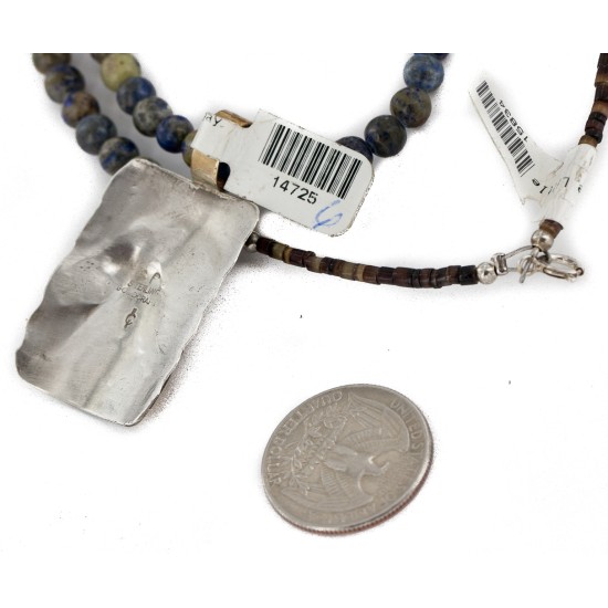 Horse 12kt Gold Filled and .925 Sterling Silver Handmade Certified Authentic Navajo Natural Lapis Turquoise Native American Necklace 14725-6-15834 Horse 12kt Gold Filled and .925 Sterling Silver Handmade Certified Authentic Navajo Natural Lapis Turquoise Native American Necklace 14725-6-15834