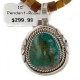 .925 Sterling Silver Handmade Certified Authentic Navajo Natural Turquoise and Tigers Eye Native American Necklace 14863-1-10225