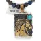Horse 12kt Gold Filled and .925 Sterling Silver Handmade Navajo Natural Lapis Turquoise Native American Necklace 14725-6-15834 Horse 12kt Gold Filled and .925 Sterling Silver Handmade Navajo Natural Lapis Turquoise Native American Necklace 14725-6-15834