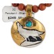 Wolf 12kt Gold Filled and .925 Sterling Silver Handmade Certified Authentic Navajo Natural Turquoise Goldstone Native American Necklace 740103-30-10225 Wolf 12kt Gold Filled and .925 Sterling Silver Handmade Certified Authentic Navajo Natural Turquoise Goldstone Native American Necklace 740103-30-10225